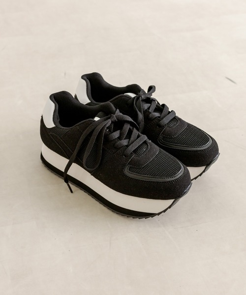 OLIVE des OLIVE（オリーブデオリーブ）の「配色ソールリボンスニーカー　1032130060（スニーカー・レディース・ホワイト/ブラック/ピンク・SMALL/MEDIUM/LARGE）」の17枚目の写真