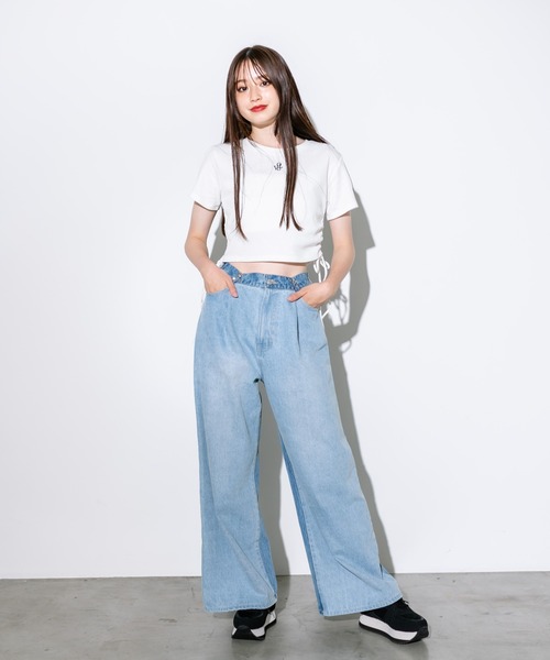 OLIVE des OLIVE（オリーブデオリーブ）の「配色ソールリボンスニーカー　1032130060（スニーカー・レディース・ホワイト/ブラック/ピンク・SMALL/MEDIUM/LARGE）」の22枚目の写真