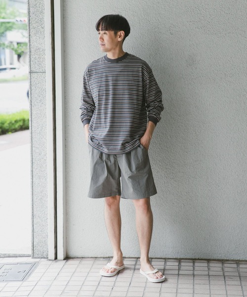 URBAN RESEARCH DOORS（アーバンリサーチドアーズ）の「マルチボーダーロングスリーブTシャツ（Tシャツ/カットソー・メンズ・ブルー系その他/ブラック系その他/グレー系その他・MEDIUM/LARGE）」の7枚目の写真