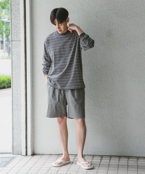 URBAN RESEARCH DOORS（アーバンリサーチドアーズ）の「マルチボーダーロングスリーブTシャツ（Tシャツ/カットソー・メンズ・ブルー系その他/ブラック系その他/グレー系その他・MEDIUM/LARGE）」の8枚目の写真