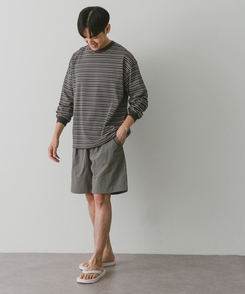 URBAN RESEARCH DOORS（アーバンリサーチドアーズ）の「マルチボーダーロングスリーブTシャツ（Tシャツ/カットソー・メンズ・ブルー系その他/ブラック系その他/グレー系その他・MEDIUM/LARGE）」の14枚目の写真