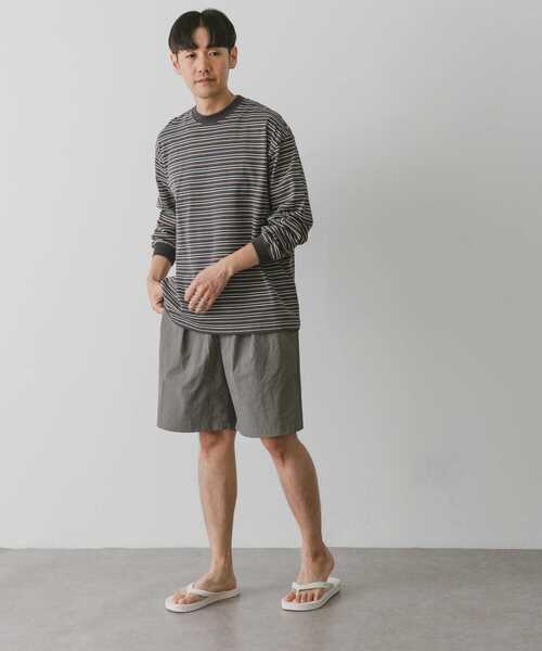 URBAN RESEARCH DOORS（アーバンリサーチドアーズ）の「マルチボーダーロングスリーブTシャツ（Tシャツ/カットソー・メンズ・ブルー系その他/ブラック系その他/グレー系その他・MEDIUM/LARGE）」の15枚目の写真