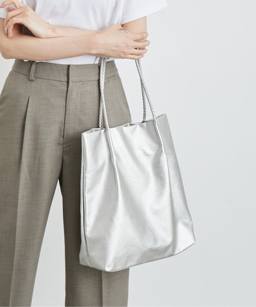 ROPE' PICNIC(ロペピクニック)の「新色追加/洗えるメッシュハンドルA4トートバッグ(トートバッグ・レディース・グリーン系その他/イエロー系その他2/キナリ/ブルー系その他4/ダークパープル/ブラック/シルバー/レッド系その他/ピンク系その他2/ベージュ系その他/ボルドー/ブルー系その他3・FREE)」の12枚目の写真