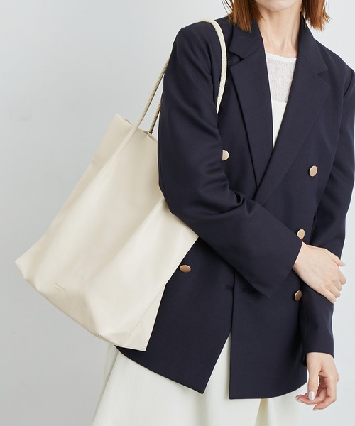 ROPE' PICNIC(ロペピクニック)の「新色追加/洗えるメッシュハンドルA4トートバッグ(トートバッグ・レディース・グリーン系その他/イエロー系その他2/キナリ/ブルー系その他4/ダークパープル/ブラック/シルバー/レッド系その他/ピンク系その他2/ベージュ系その他/ボルドー/ブルー系その他3・FREE)」の2枚目の写真