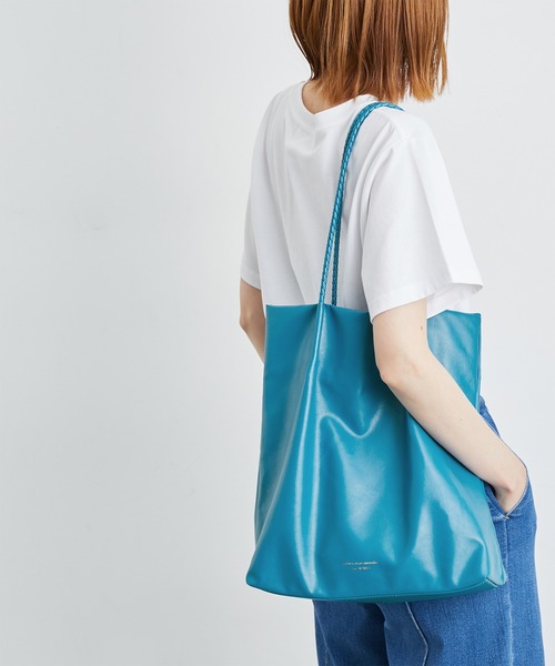 ROPE' PICNIC(ロペピクニック)の「新色追加/洗えるメッシュハンドルA4トートバッグ(トートバッグ・レディース・グリーン系その他/イエロー系その他2/キナリ/ブルー系その他4/ダークパープル/ブラック/シルバー/レッド系その他/ピンク系その他2/ベージュ系その他/ボルドー/ブルー系その他3・FREE)」の7枚目の写真