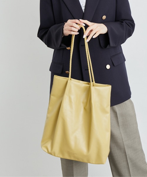 ROPE' PICNIC(ロペピクニック)の「新色追加/洗えるメッシュハンドルA4トートバッグ(トートバッグ・レディース・グリーン系その他/イエロー系その他2/キナリ/ブルー系その他4/ダークパープル/ブラック/シルバー/レッド系その他/ピンク系その他2/ベージュ系その他/ボルドー/ブルー系その他3・FREE)」の9枚目の写真