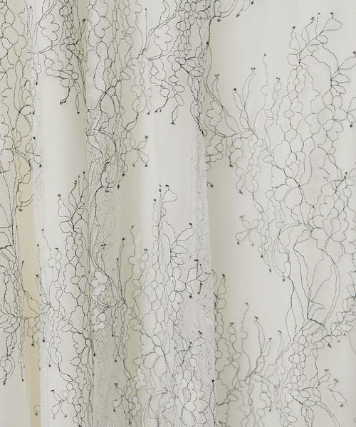 natural couture（ナチュラルクチュール）の「osono長さ変えれるレーススカート（スカート・レディース・ネイビー/ブラック/サックスブルー/オフホワイト/ライトベージュ・FREE）」の10枚目の写真