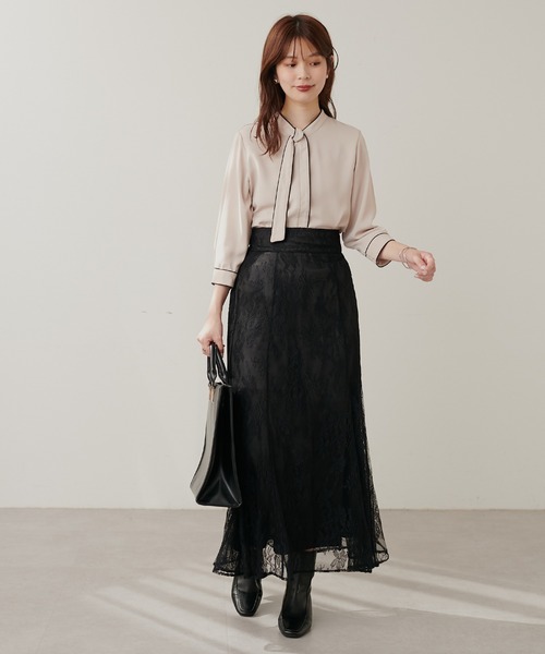 セール】osono長さ変えれるレーススカート（スカート）｜natural
