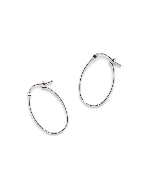 colleca la（コレカラ）の「[silver925]アーモンドフープピアス〈金属アレルギー対応〉（ピアス（両耳用）・レディース・ゴールド/シルバー・ﾌﾘ-）」の7枚目の写真