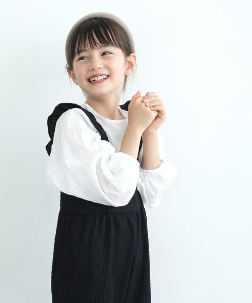 coca(coca)(コカ)の「キッズ ドビー刺繍ブラウス(シャツ/ブラウス・キッズ・ホワイト・110/130/140/120)」の5枚目の写真