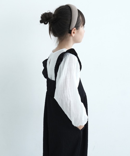 coca(coca)(コカ)の「キッズ ドビー刺繍ブラウス(シャツ/ブラウス・キッズ・ホワイト・110/130/140/120)」の7枚目の写真