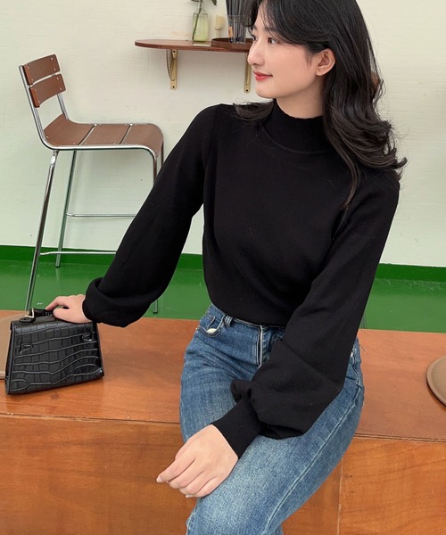 セール】【なめらかカシミヤタッチ】ハイネックボリューム