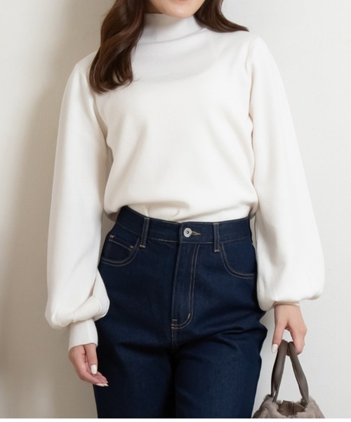 セール】【なめらかカシミヤタッチ】ハイネックボリューム