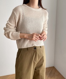 CANAL JEAN | El mar(エルマール) リブクロップドニット(ニット/セーター)