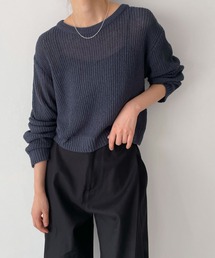 CANAL JEAN | El mar(エルマール) リブクロップドニット(ニット/セーター)