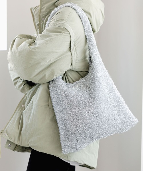 LEPSIM（レプシィム）の「ラメニットワンショルダーバッグ　971111（ショルダーバッグ・レディース・カラフル/ブラック/シルバー/ゴールド・ONE SIZE）」の12枚目の写真