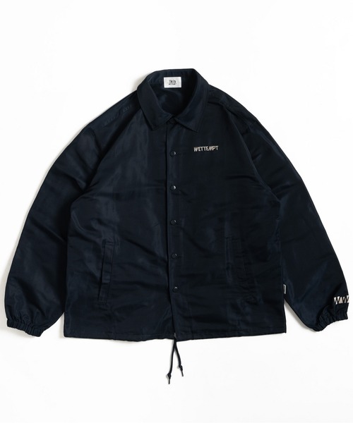 Nappime コーチジャケット ブラック コーチジャケット【ブラック】 刺繍ワッペン WEDNESDAY GYM