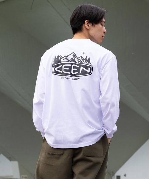 KEEN(キーン)の「OC/RP POCKET BIG LS TEE HOOD / オーシーアールピー ポケット ビッグ ロング スリーブティー フッド(Tシャツ/カットソー・メンズ・ホワイト・XL/L/S/M)」の4枚目の写真