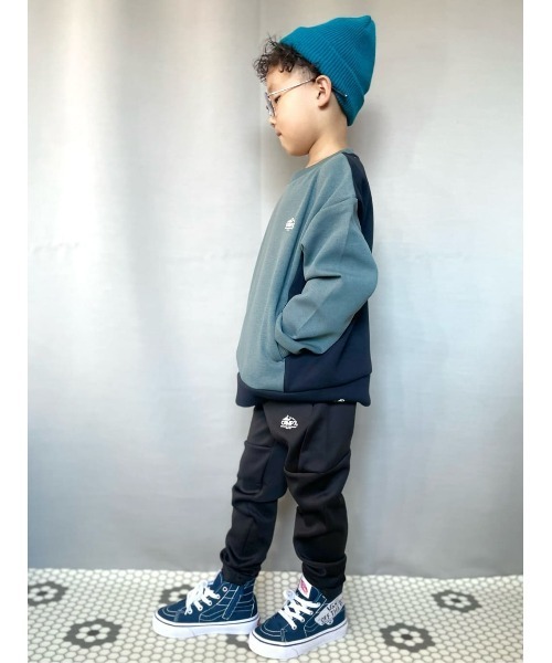CAMP7（キャンプセブン）の「【CAMP7】吸水速乾ワンポイントプリントスウェット（スウェット・キッズ・ブラック/ブラック×グリーン・120/150/160/140/110/130）」の20枚目の写真