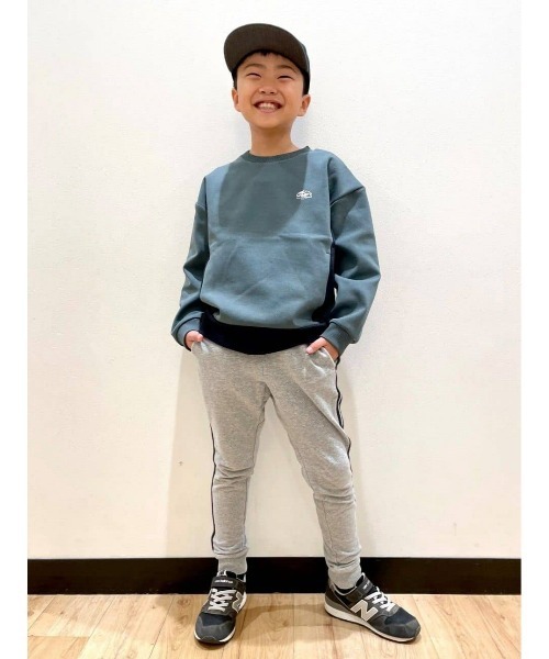 CAMP7（キャンプセブン）の「【CAMP7】吸水速乾ワンポイントプリントスウェット（スウェット・キッズ・ブラック/ブラック×グリーン・120/150/160/140/110/130）」の22枚目の写真