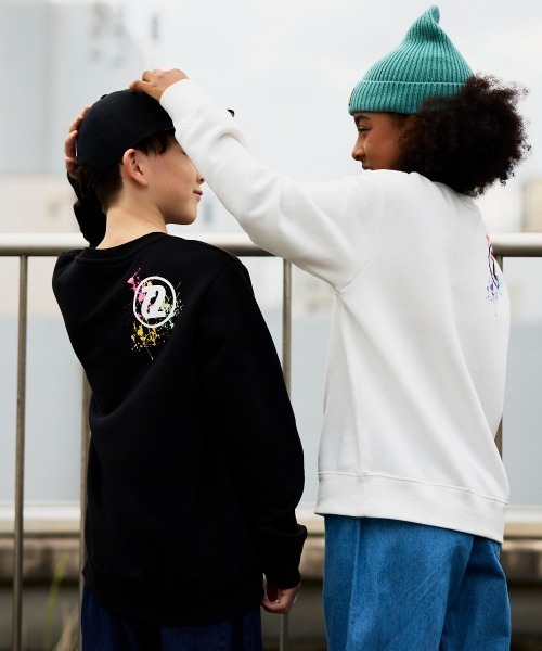 セール】【SEVEN2】キッズ裏起毛クルーネックスウェット トレーナー