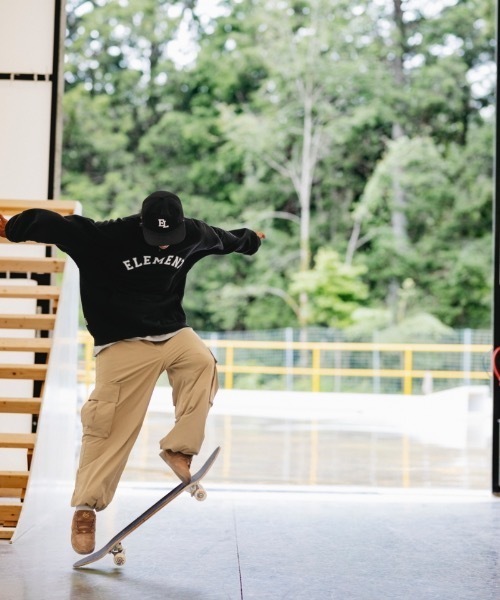ELEMENT(エレメント)の「ELEMENT メンズ UNIV HALF トレーナー 【2023年秋冬モデル】/エレメントアーチブランドロゴヘビーウェイトハーフZIPオーバーサイズトレーナー(スウェット・メンズ・ブラック/ブラウン系その他/バーガンディー・X-LARGE/LARGE/MEDIUM)」の9枚目の写真