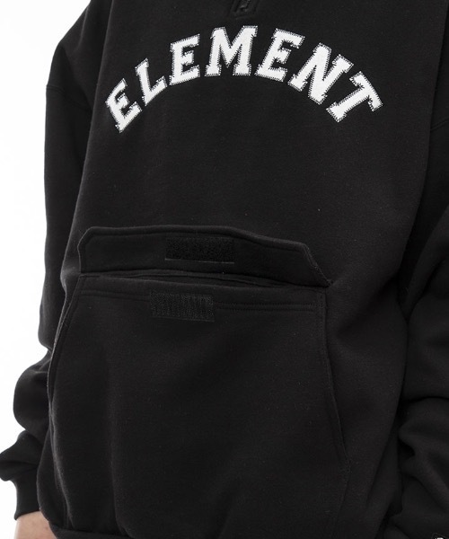 ELEMENT(エレメント)の「ELEMENT メンズ UNIV HALF トレーナー 【2023年秋冬モデル】/エレメントアーチブランドロゴヘビーウェイトハーフZIPオーバーサイズトレーナー(スウェット・メンズ・ブラック/ブラウン系その他/バーガンディー・X-LARGE/LARGE/MEDIUM)」の4枚目の写真