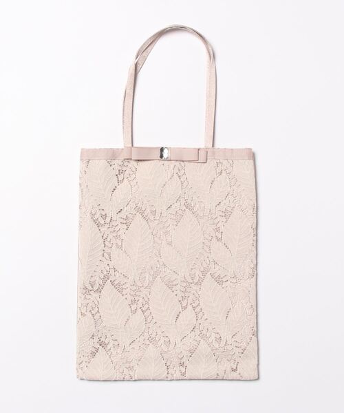 Three Four Time（ｽﾘｰﾌｫｰﾀｲﾑ）の「ストーンリボンサブバッグ（エコバッグ/サブバッグ・レディース・ネイビー/ピンク/ブラック・FREE）」の3枚目の写真