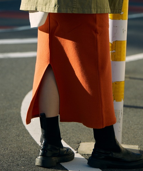 DISCUS ATHLETIC(ディスカス アスレチック)の「【 DISCUS ATHLETIC / ディスカスアスレチック 】 スリット ナロー タイトスカート MNY 3487-8470 skirt(スカート・レディース・グリーン/ブラック/オレンジ・LARGE/MEDIUM)」の7枚目の写真