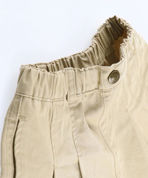 BRANSHES（ブランシェス）の「タック入りシンプルスカート（スカート・キッズ・ベージュ/ネイビー・100/110/120/150/90/130/140）」の12枚目の写真