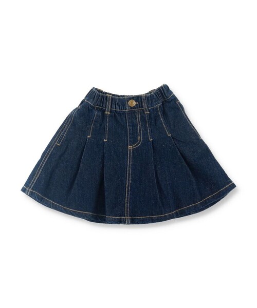 BRANSHES（ブランシェス）の「タック入りシンプルスカート（スカート・キッズ・ベージュ/ネイビー・100/110/120/150/90/130/140）」の17枚目の写真