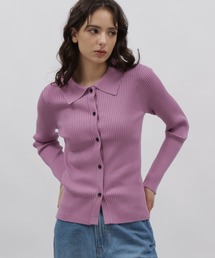 12ゲージリブポロカーディガン / 981604