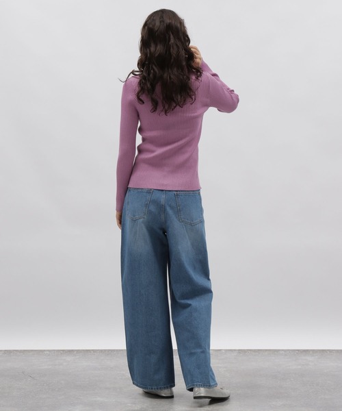 LAKOLE(ラコレ)の「12ゲージリブポロカーディガン / 981604(カーディガン/ボレロ・レディース・ブラック/ライトパープル/オフホワイト・SMALL/MEDIUM)」の17枚目の写真