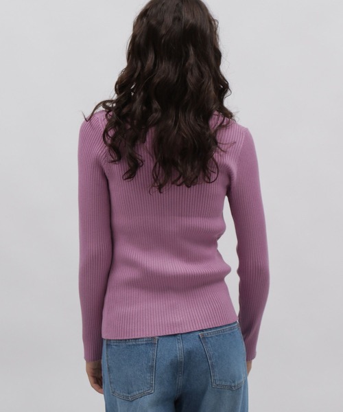 LAKOLE(ラコレ)の「12ゲージリブポロカーディガン / 981604(カーディガン/ボレロ・レディース・ブラック/ライトパープル/オフホワイト・SMALL/MEDIUM)」の19枚目の写真