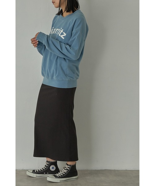 each（イーチ）の「裏毛ロゴプリントスウェット（スウェット・レディース・ネイビー/サックスブルー・FREE）」の11枚目の写真