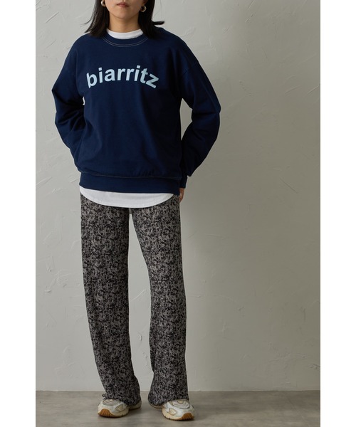 each（イーチ）の「裏毛ロゴプリントスウェット（スウェット・レディース・ネイビー/サックスブルー・FREE）」の3枚目の写真