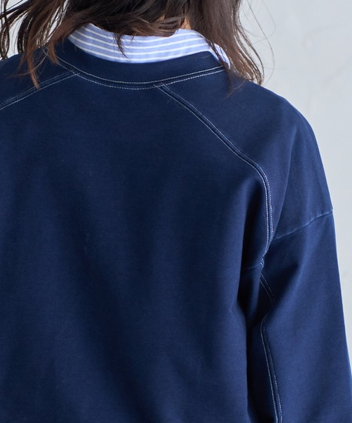 each（イーチ）の「裏毛ロゴプリントスウェット（スウェット・レディース・ネイビー/サックスブルー・FREE）」の20枚目の写真