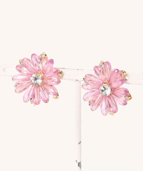 tone（トーン）の「【charme by pimo 】マーガレット ビーズ 花 イヤリング(MA)（イヤリング・レディース・クリア/ピンク/イエロー/ホワイト/ライトパープル/ブルー系その他/ベージュ/レッド/グリーン/ダークパープル/ブルー系その他2/ライトブルー/ブラック/オレンジ/ブルー/ライトグリーン・FREE）」の11枚目の写真