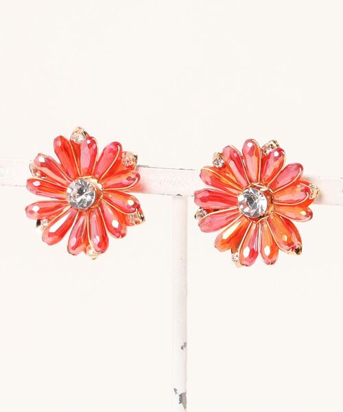 tone（トーン）の「【charme by pimo 】マーガレット ビーズ 花 イヤリング(MA)（イヤリング・レディース・クリア/ピンク/イエロー/ホワイト/ライトパープル/ブルー系その他/ベージュ/レッド/グリーン/ダークパープル/ブルー系その他2/ライトブルー/ブラック/オレンジ/ブルー/ライトグリーン・FREE）」の14枚目の写真