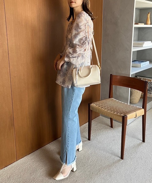 one after another NICE CLAUP（ワンアフターアナザーナイスクラップ）の「エンブレムボストンバッグ（ハンドバッグ・レディース・ブラウン/ブラック/アイボリー・FREE）」の14枚目の写真