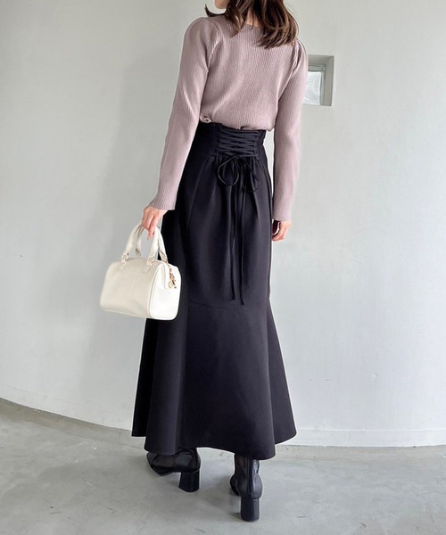 one after another NICE CLAUP（ワンアフターアナザーナイスクラップ）の「エンブレムボストンバッグ（ハンドバッグ・レディース・ブラウン/ブラック/アイボリー・FREE）」の16枚目の写真