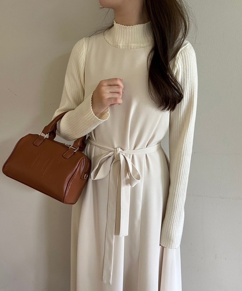 one after another NICE CLAUP（ワンアフターアナザーナイスクラップ）の「エンブレムボストンバッグ（ハンドバッグ・レディース・ブラウン/ブラック/アイボリー・FREE）」の20枚目の写真