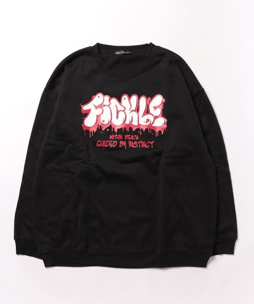 STYLEBLOCK(スタイルブロック)の「裏起毛プリントビッグトレーナー(スウェット・メンズ・ブラック系その他/ブラック/ブルー/グレー/ネイビー・M/L/LL)」の1枚目の写真