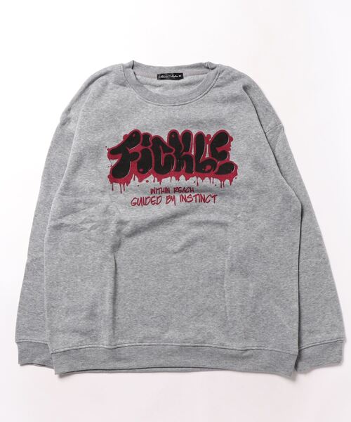 STYLEBLOCK(スタイルブロック)の「裏起毛プリントビッグトレーナー(スウェット・メンズ・ブラック系その他/ブラック/ブルー/グレー/ネイビー・M/L/LL)」の3枚目の写真