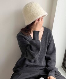 シャギーバケットハット