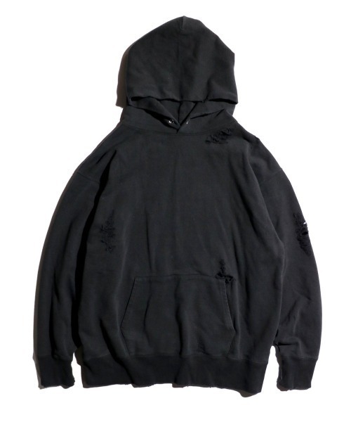 SUNNY SPORTS(サニースポーツ)の「【 GOAT / ゴート 】 worn-out pull hoodie ウォーンアウト プル フーディー パーカー SUY(パーカー・メンズ・オレンジ/ブラック/グレー/ホワイト・LARGE/MEDIUM)」の3枚目の写真