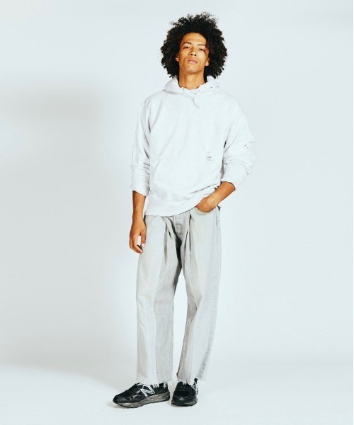 SUNNY SPORTS(サニースポーツ)の「【 GOAT / ゴート 】 worn-out pull hoodie ウォーンアウト プル フーディー パーカー SUY(パーカー・メンズ・オレンジ/ブラック/グレー/ホワイト・LARGE/MEDIUM)」の16枚目の写真
