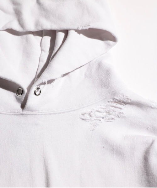 SUNNY SPORTS(サニースポーツ)の「【 GOAT / ゴート 】 worn-out pull hoodie ウォーンアウト プル フーディー パーカー SUY(パーカー・メンズ・オレンジ/ブラック/グレー/ホワイト・LARGE/MEDIUM)」の22枚目の写真