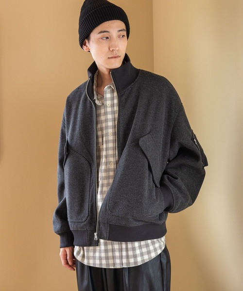 niko and...（ニコアンド）の「TRチェックミリタリーシャツ（シャツ/ブラウス・メンズ・オフホワイト/グレー/パープル・MEDIUM/LARGE）」の18枚目の写真