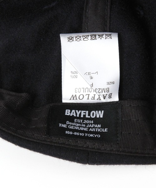 BAYFLOW（ベイフロー）の「メルトンアルファベットCAP（キャップ・メンズ・ブラック/グリーン/グレー・FREE）」の22枚目の写真
